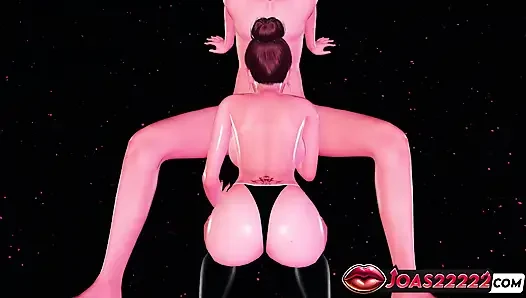 Nikki club 3d animasyon - frenulum yalama, özensiz sakso, sansürsüz hentai'de elle muamele yüze boşalma