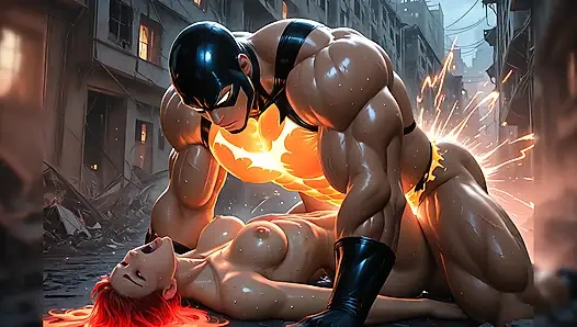 Lustrender: plazma prenses ikilisi lezbiyen güç çatışması - ai video