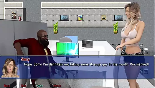 Ofis karısı #23 - stacy yeni oyuncağıyla oynadı...marcus stacy'den bir oral seks aldı