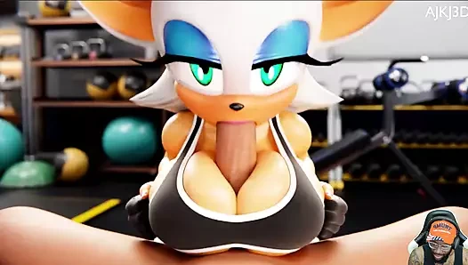 Thicc götlü Urbosa anal sikiş, Christie sıkı götünden sikiliyor, büyük meme rouge gırtlağına kadar alıyor