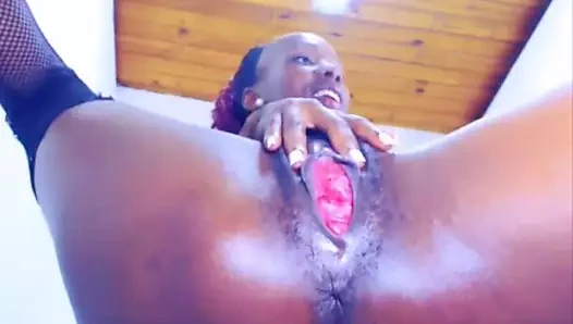 Muazzam pembe amcıklar ile bazı siyah Kolombiyalı fahişeler