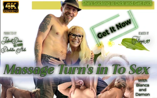 Masaj sırası sekse dönüyor - yarak emiyor ve sikişiyor