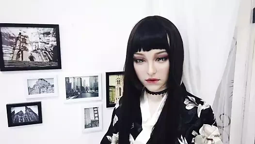 Dms kadın silikon maske güzellik aglaia güzellik kimono kız