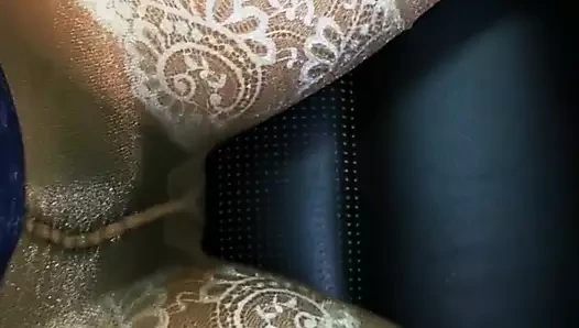 Ben beyaz naylon ve külotlu çorap