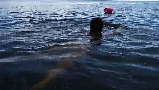 Volga-river'da yüzme