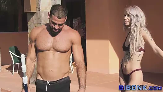 biseksüel ayı jizzes ağız içinde üç yollu