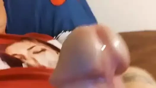 okşayarak ve sağladım