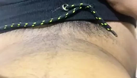 Indian teen boy showing dic