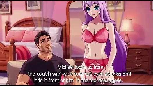 Üvey kız üvey babasını baştan çıkarmak için üvey anne iç çamaşırı giyiyor