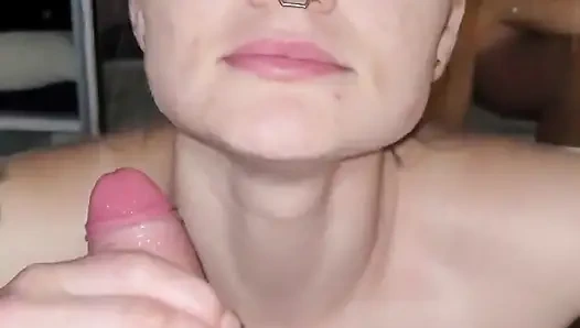 Aşkla romantik sakso, taşak yalama