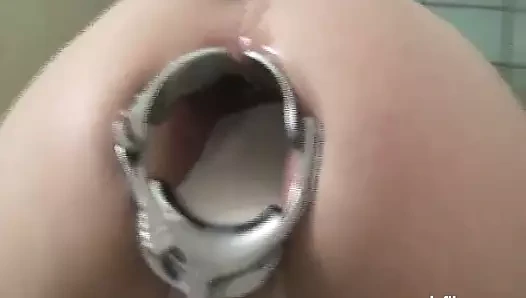 Xxxl anal spekulum şaşkın ve süt lavman