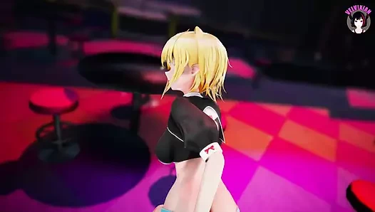 Dans + sevimli genç kızla bakış açısı seksi (erkek model yok) (3 boyutlu hentai)