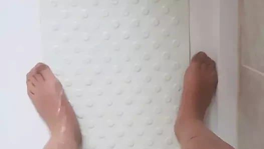 pissing benim naylon çorap