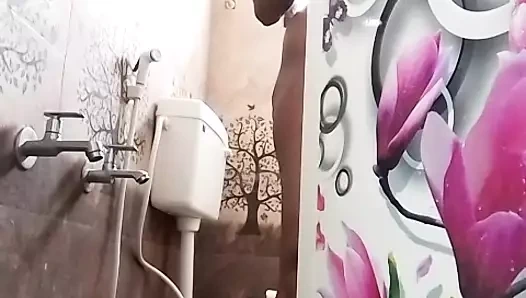 Swetha, tamil karısı, çıplak banyo, ev yapımı