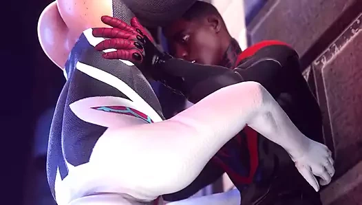 Örümcek öpücüğü oral seks: mil moral x erkek spider-gwen bölüm 1