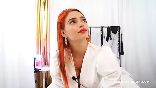 Quianon - seksi Miranda Banks ofisimde ilk porno seçmelerinde