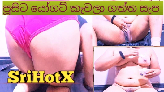 Sri Lankalı kız amına yoğurt koyuyor