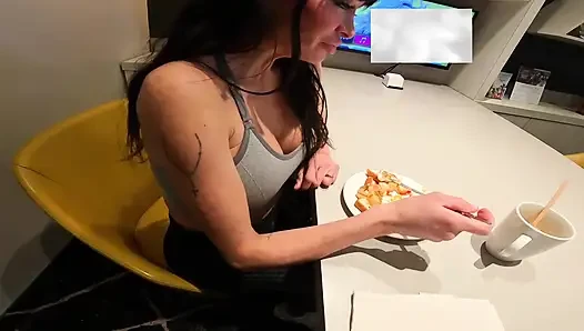Horny Morning at the Cafe - Stranger Fucked Me So Hard I Could Barely Walk