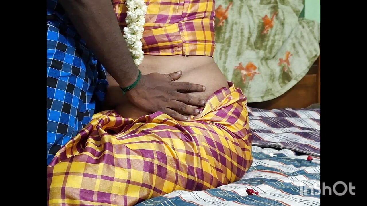 Tamil sari ev hanımı eski erkek arkadaşıyla romantizm yaşıyor