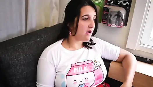 Üvey kız kardeşim kabarcıklı sapıkımı yenmek için bana elle muamele çekiyor - tavşan delisi