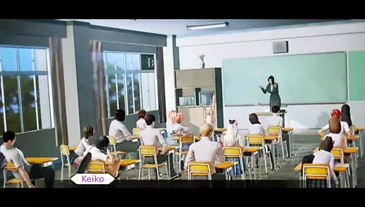 Waifu akademisi #7 - misskitty2k tarafından fışkırtana kadar onu parmakla