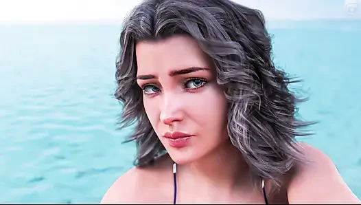Sunville'in orta yaşlı seksi kadın 81 Sophia'yı plajda siktim