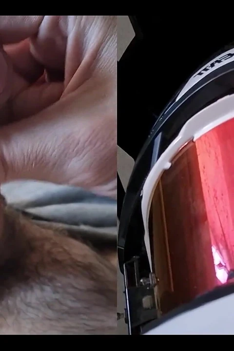 Kask takarak mastürbasyon yapıyorum