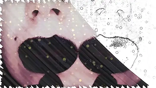 Asmr ve büyüleyici lipnoz! Siyah 31 talimatı içindeki bayan