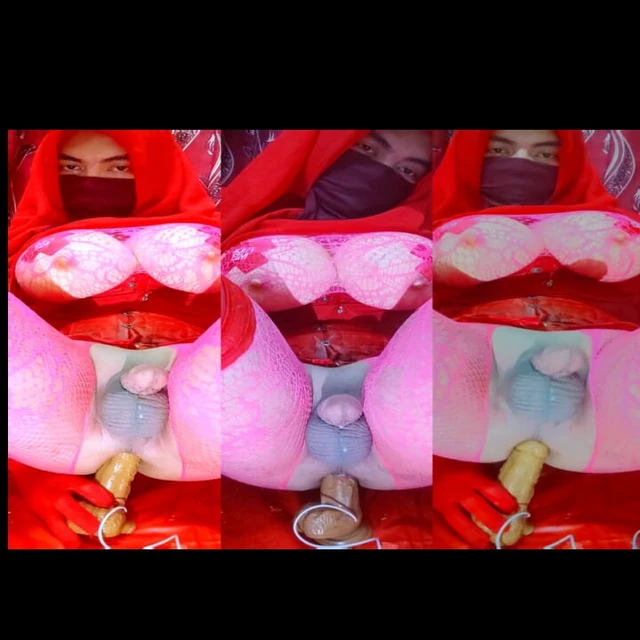 Новая ElisyaHijabDoll 2024, экстремальная мастурбация трахается быстро с дилдо с горячей свечой