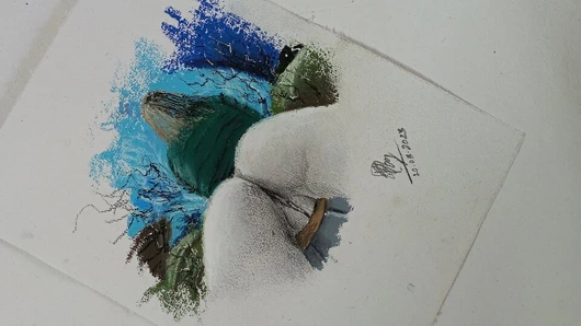 Creampie kedi ve büyük sevimli kıçını gösteren seksi bir kızın erotik sanatı