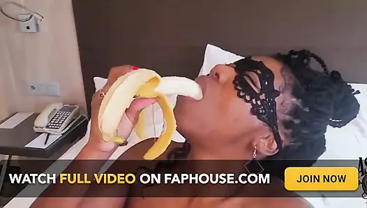 Ashanty'nin muzla şehvetli derin gırtlağı - yaramaz ve kesilmemiş