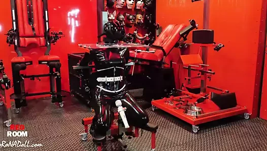 Uzun süre kauçuk lateks gaz maskesi esaret kilidi