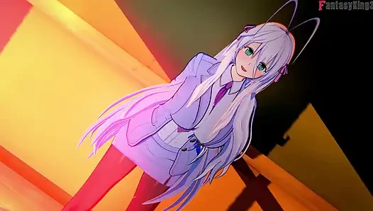 Öğretmen Rossweisse bana sakso çekmem için beni gözaltına gönderiyor - dxd ntr madness series