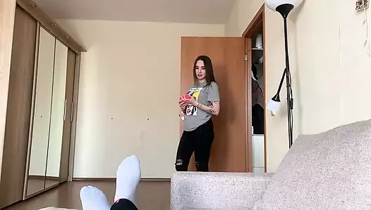 Azgın kız arkadaşımla sikişmeyi seviyorum