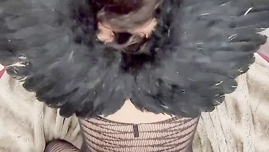 Munichgold ıslak uzun labia melek arkadan becerdin alır