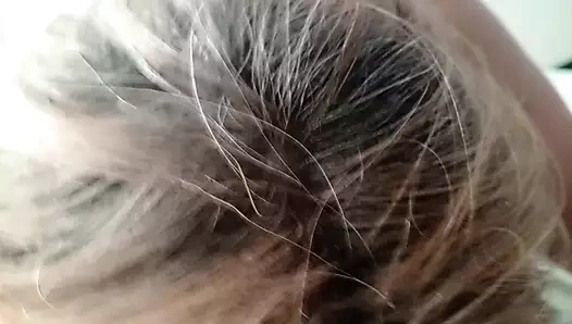 Playing with my friend's grandma's tits when he's not home