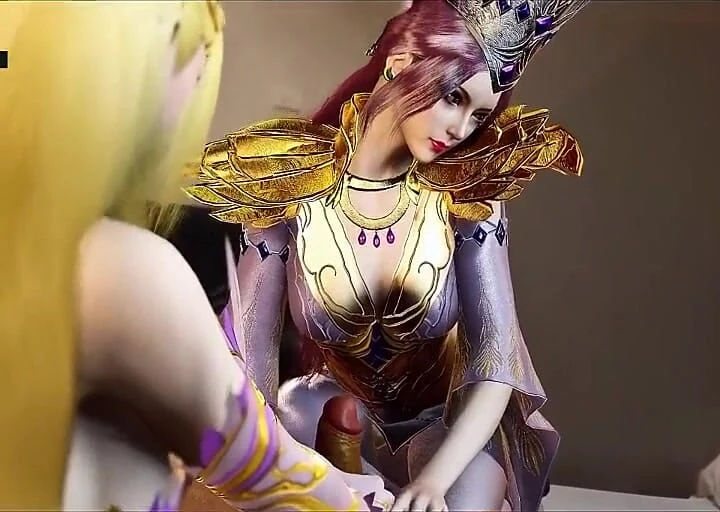 Sonsuz arzu parıltısının sanal tanrıçası - 3 boyutlu animasyon hentai