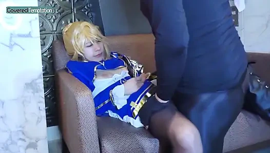 Cosplayer güzellik unutulmaz kimyayı birlikte geride bırakarak yoğun bir özel buluşmayı paylaşıyor