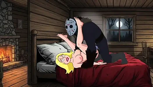 Öğrenci kız kampta seks yapıyor. Cartoon Horror Parody