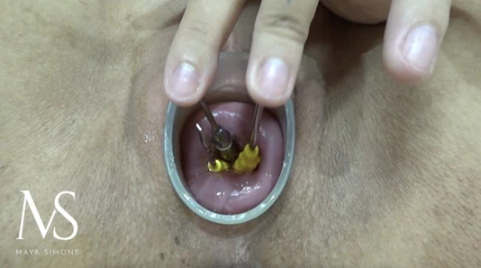 Küçük serviksime tornavida sokuyorum! - maya simonları