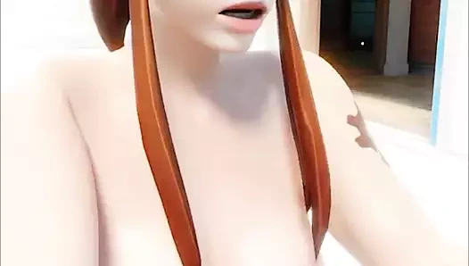 Brigitte, güzel balkonunda kovboy kıza tatlı gaf binmekten mutlu