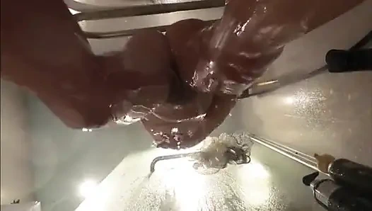 Banyo Altında Web Kamerası. Kız arkadaş duşta seksten sonra