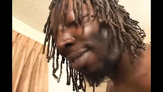 Kocaman siyah kıçın içinde ve dışında