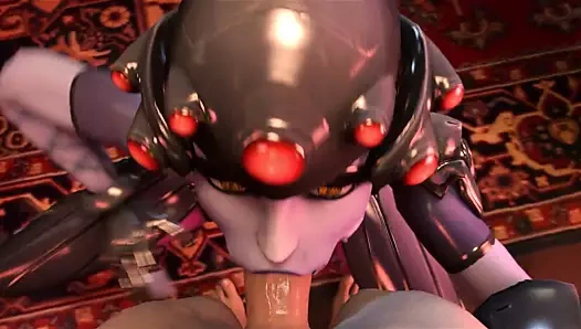 Widowmaker köpek Creampie
