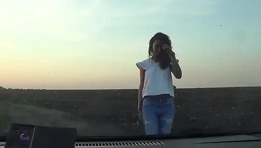 Ingrid tarafından ön camda memeler