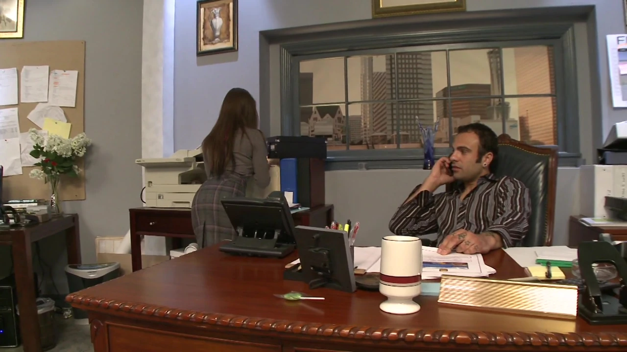 Busty secretary gets adventurous and fucks her boss