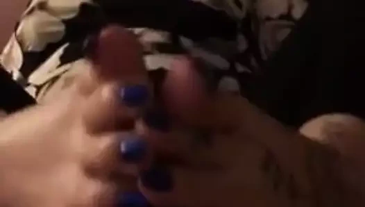 Tanrıça rhonda pov footjob &amp; handjob