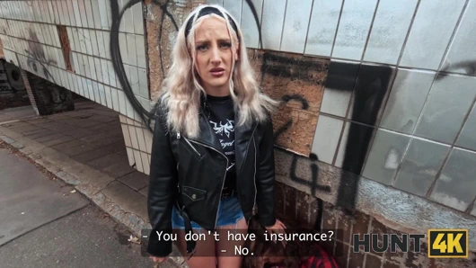 HUNT4K. Blondie Fucks a Stranger While Her Boyfriend Relax