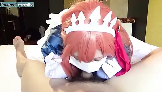 Ham dölleme gyaru cosplayer doruğa çıktıktan sonra vahşi ahegao maruz kalıyor