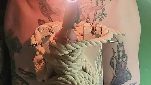 Buena Chica Azotando Bolas Por Vela Pt2